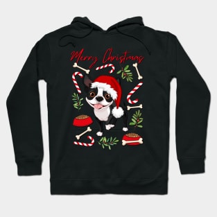 Merry Christmas Bulldog cute dog Seasons Greetings Tis The Season To Be Jolly Cutest puppy Hoodie